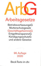Arbeitsgesetze 96.Auflage 2020