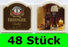 48 Stück Bierdeckel Erdinger Weissbier Dunkel Erding Party Bar Theke Tresen