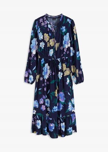 Neu midikleid aus fließender - aus,