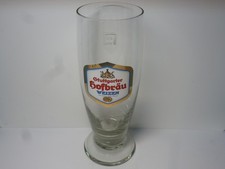 älteres Weizenglas Weißbierglas Stuttgarter Hofbräu Weizen randlos 0,5 l