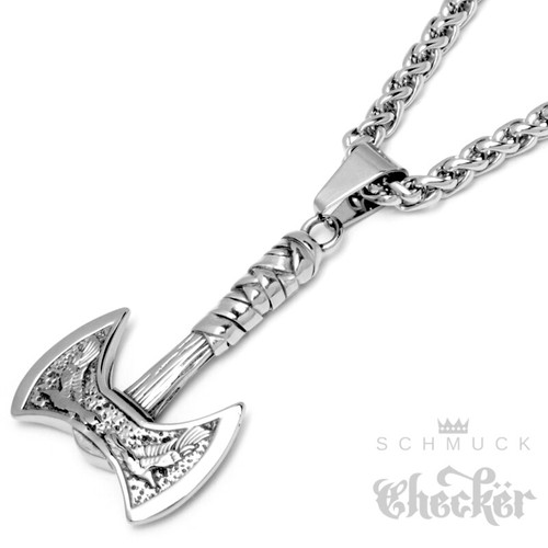 Wikinger schmuck edelstahl - schmuck,