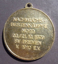 Medaille  Bremen SV von 1910 Bestenkämpfe schwimmen 1979  ca 41 mm