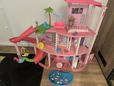 Barbie Traumvilla Puppenhaus  Pool Rutsche 3 Etagen Traumhaus Mit Zubehör