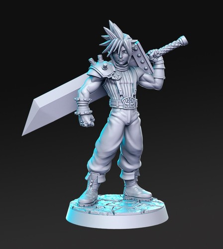 Fantasy schwertkämpfer 32mm - schwertkämpfer,