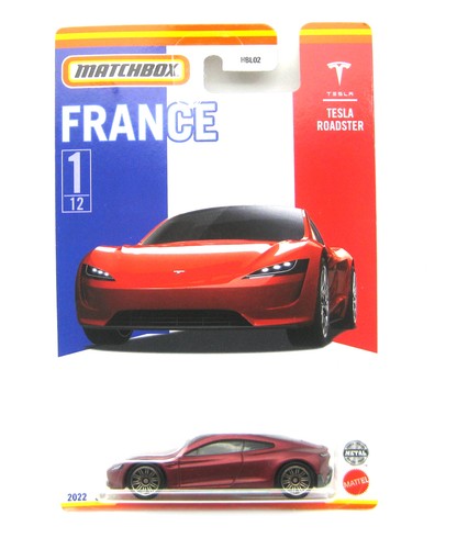 Matchbox tesla roadster - matchbox, france