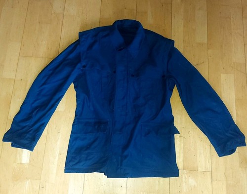 Vintage blaue arbeitsjacke - vintage,