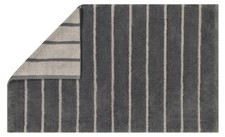 Badematte Badteppich Cawö Home Balance Streifen 1008 73 anthrazit Baumwolle grau