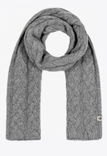 Roeckl Kaschmir Woll Schal Zopfmuster Grau wNeu 