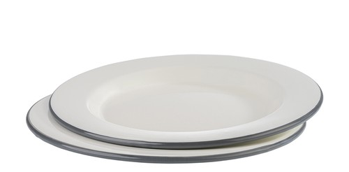 Aps emaille teller flach - aps,