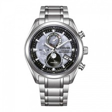 Citizen Herrenuhr BY1010-81H Vollmond Funkuhr Titanium Mondphase Solar Chrono