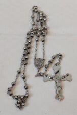 XXL Rosenkranz Edelstahl Kugeln Massiv Neu Ungetragen