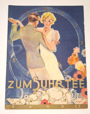 altes Notenheft " Zum 5 Uhr Tee " Band 22, 20 Lieder für Gesang und Klavier