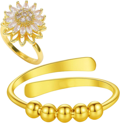 Anxiety ring gold 2 - anxiety, gold,