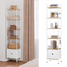 Bücherregal Modern 5 Ablagen Küchenregal Standregal Büroregal Wohnregal Regal