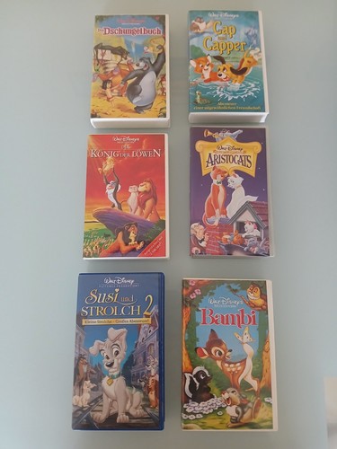 Walt disney vhs kassetten 6 - walt,