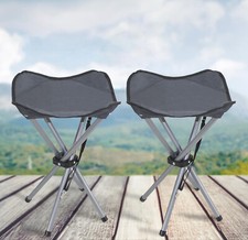 2er Klapphocker Set faltbar Angelhocker Falthocker Campingstuhl faltbarer Hocker