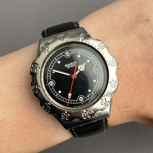 Swatch uhr vintage silber - swatch,
