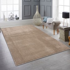 Teppich Taupe Uni warm modern