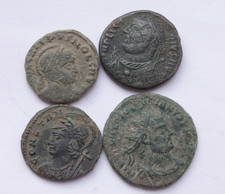 Lot von 4 ungereinigten