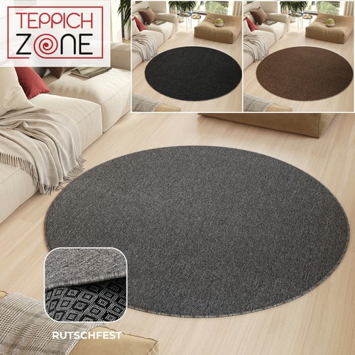 Teppich rund grau - grau, dunkelgrau