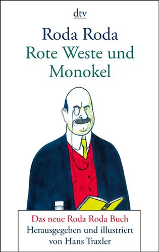 Rote weste und monokel - rote,