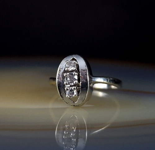 Ring gold 333 - 333, bergkristall