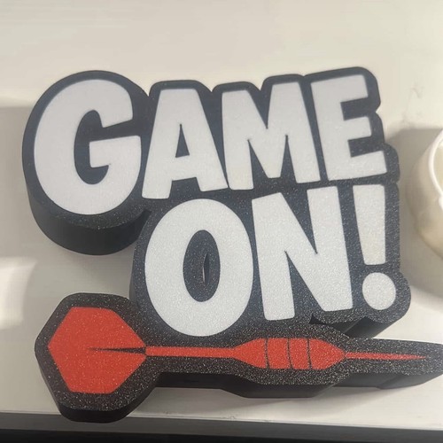 Leuchtschild druck gameon - druck,