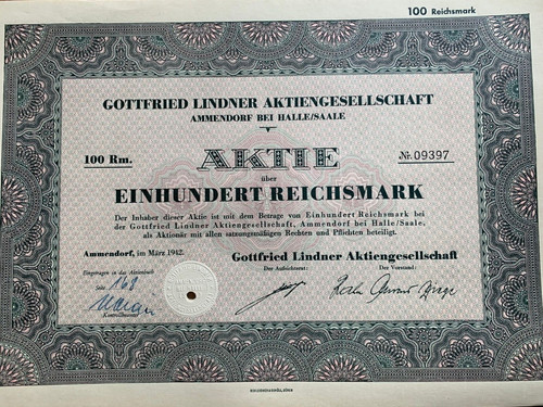 Gottfried lindner aktie - lindner,
