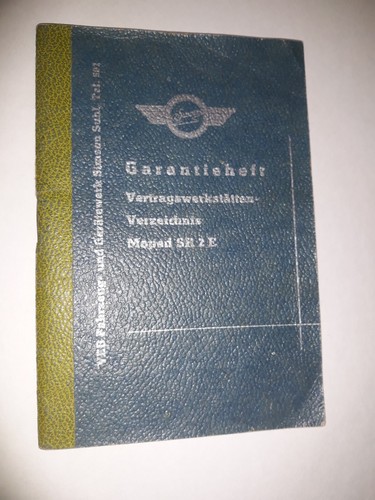 Originales ddr garantieheft - originales,