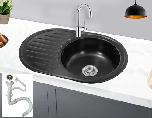 77x50 einbauspüle schwarz - einbauspüle,