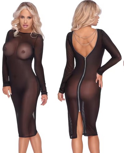 Cottelli netz kleid - netz,