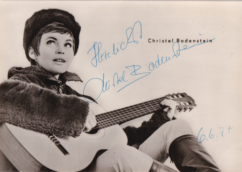 Autogramm christel - autogramm,