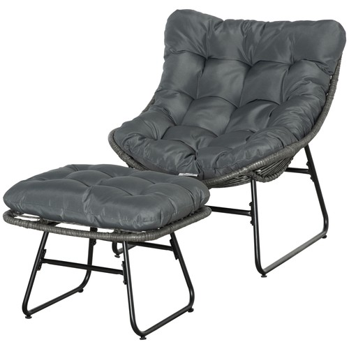 Outsunny rattan relaxsessel - outsunny,