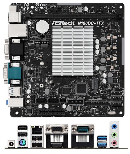Asrock n100dc itx intel - asrock, n1000