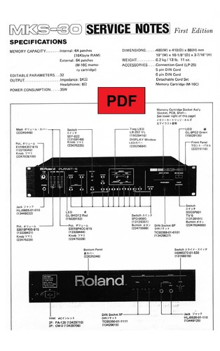 Roland mks service - roland, manual