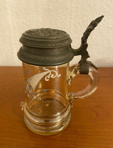 Alter bierkrug 1883 glas - alter,