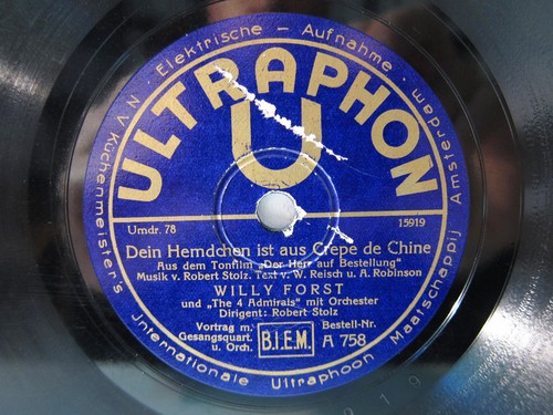 78rpm willi forst dein - 78rpm,