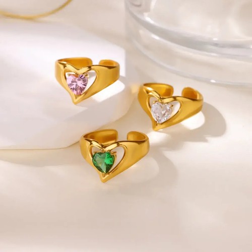 Gold damen ring 18k - 18k, vergoldet