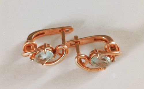 Ohrringe rotgold 14k 585 - rotgold,