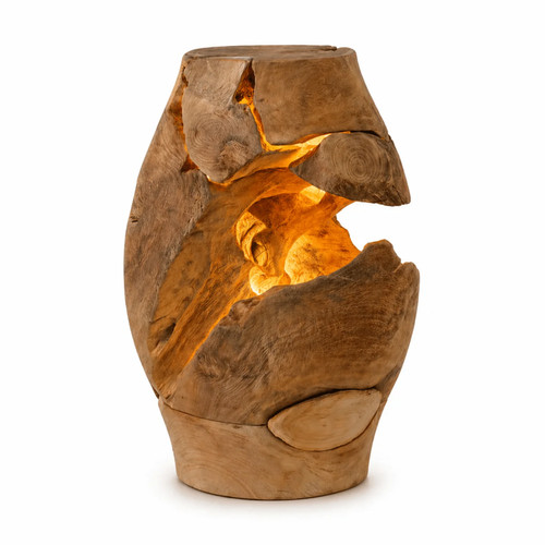 Naga wurzelholz tischlampe - wurzelholz,