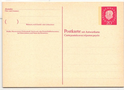 Brd als ganzsache - p,