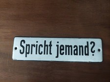 Emaille schild fernmeldewesen - emaille,