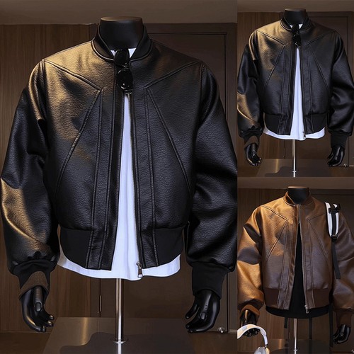 Herren leder mantel für - herren,