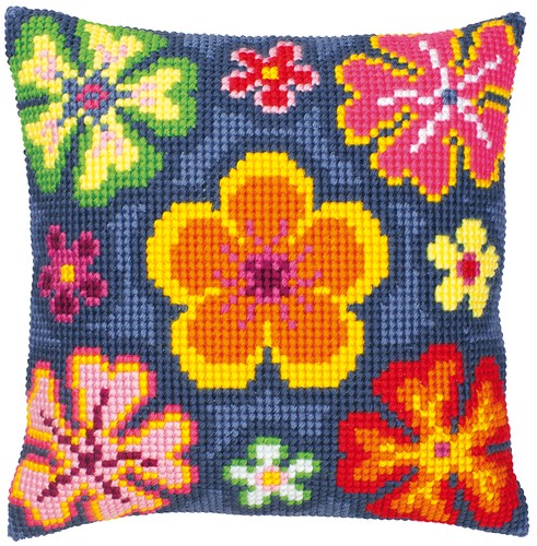 Kreuzstich kissen set - kreuzstich-kissen-set, flower