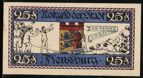 Notgeld flensburg 1920 25 - notgeld,