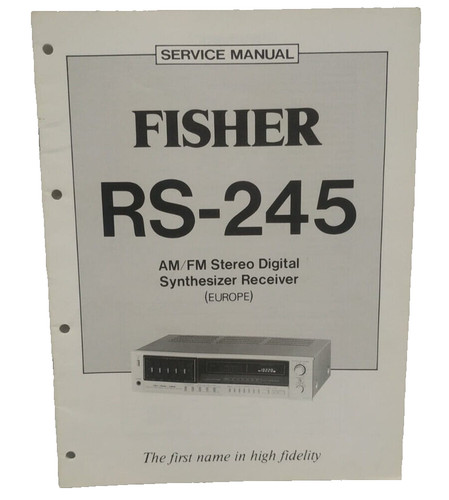 Fisher service manual - fisher,