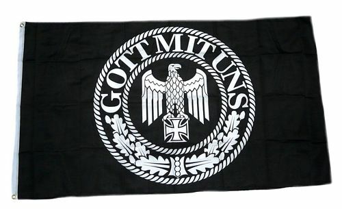Flagge fahne gott mit uns - fahne,