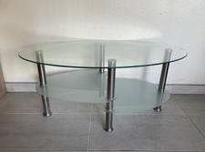 Oval couchtisch glastisch - oval,
