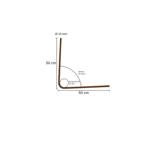Betonstahl winkel 90 - Ø,