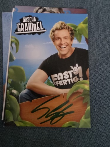 Sascha grammel autogramm - sascha,